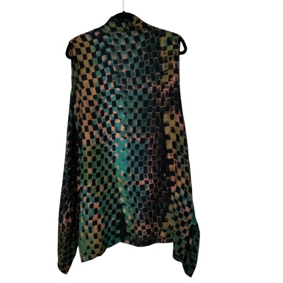 Vintage Beppa Langenlook Vest Open Front Size Medium - Picture 2 of 8